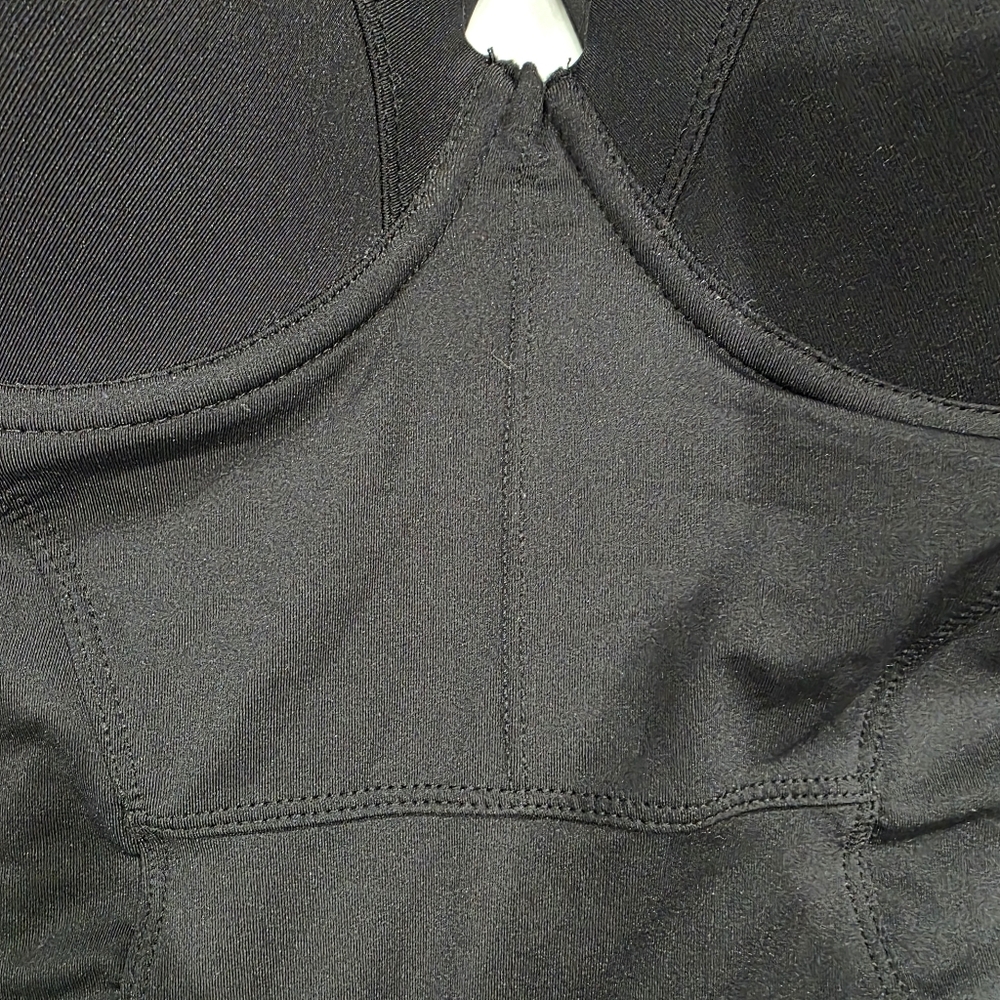 NWOT Mynah Black Corset Style Push Up Black Swimsuit Sz Large - Picture 4 of 5